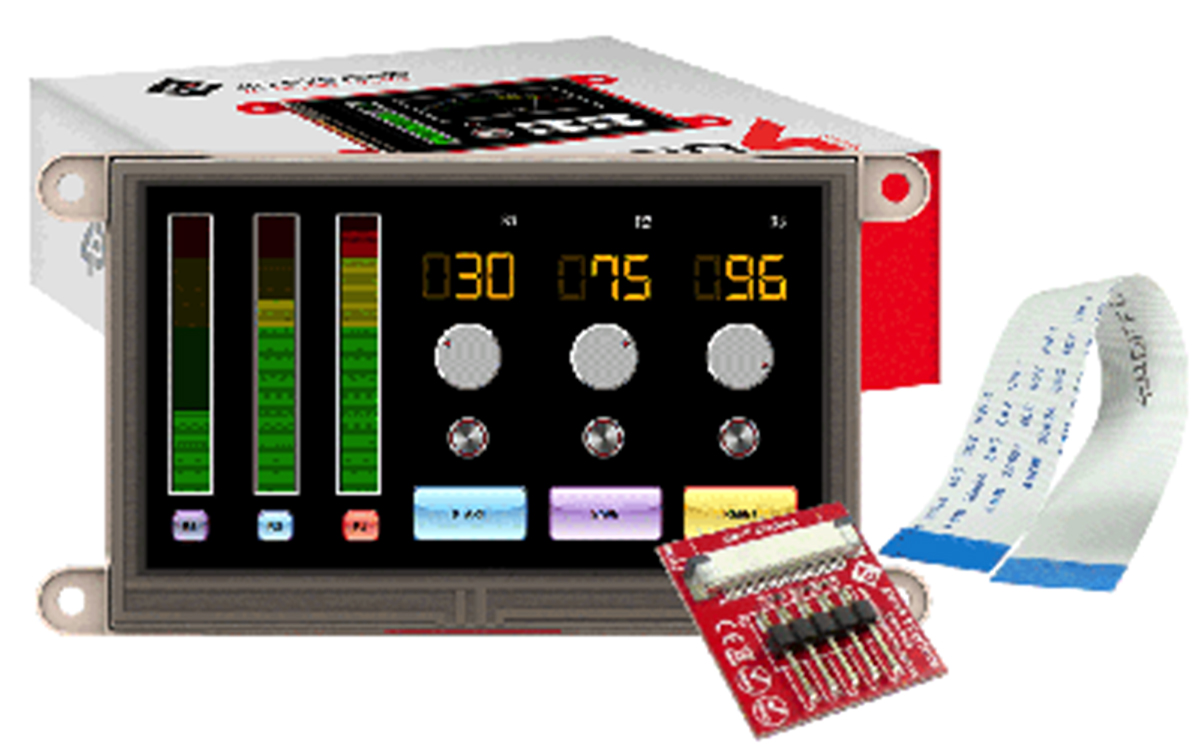 4D Systems with 4.3 in Resistive Touch Screen