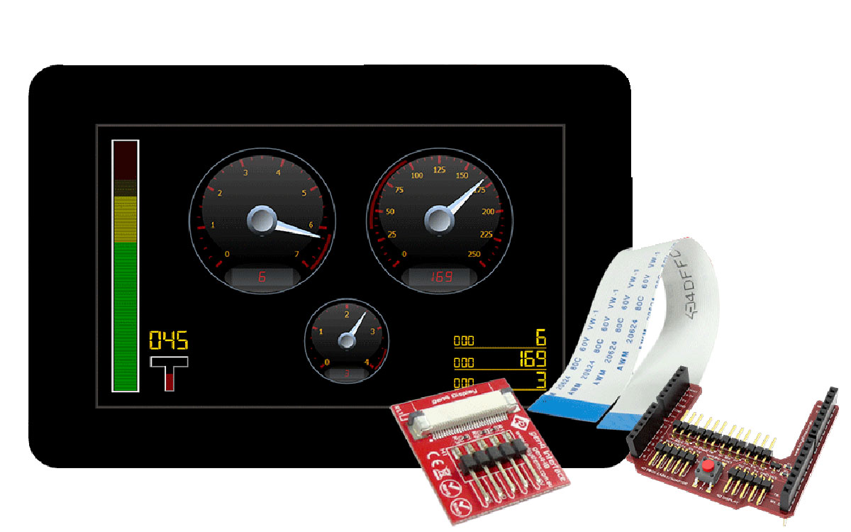 4D Systems gen4 5 in Arduino Compatible Display with Capacitive Touch Screen