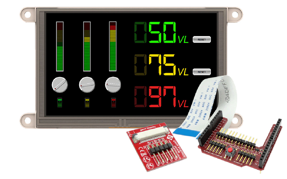 4D Systems gen4 5 in Arduino Compatible Display with Resistive Touch Screen