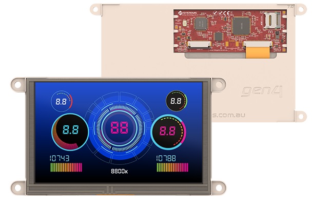 4D Systems gen4-uLCD-70D-WVA LCD Colour Display, 7 in, 800 x 480 pixel