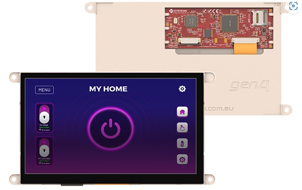 4D Systems gen4-uLCD-70DCT-WVA LCD Colour Display Touch Screen, 7 in, 800 x 480 pixel