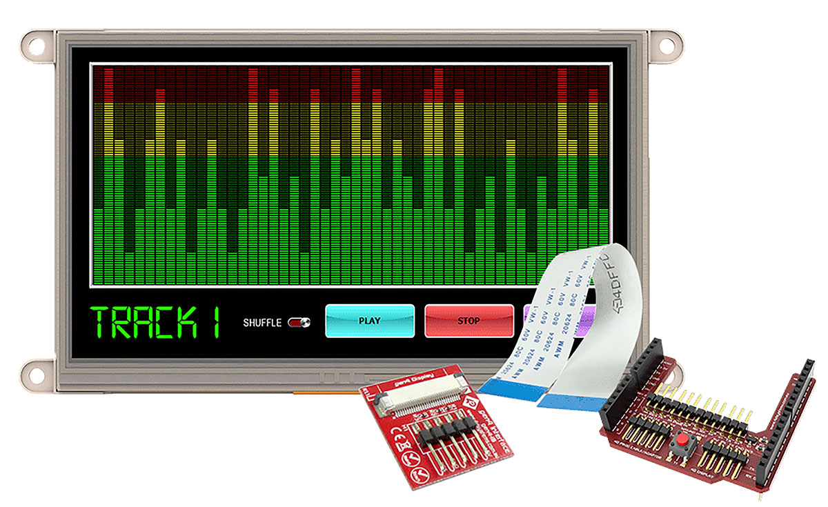 4D Systems gen4 7 in Arduino Compatible Display with Resistive Touch Screen