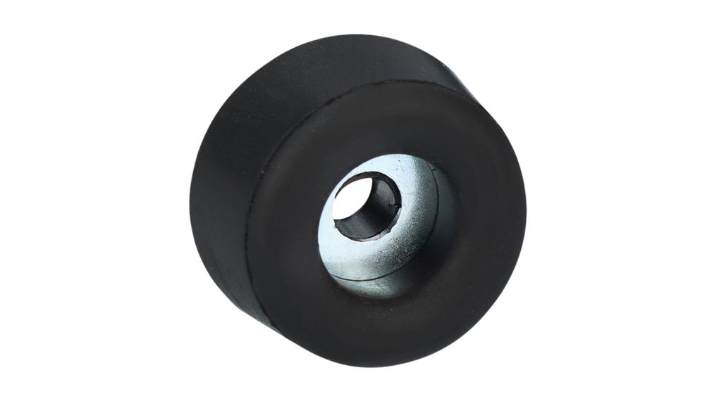 Nelco Round Anti-Vibration Mount, Rubber Foot