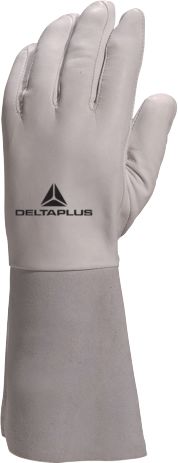 Delta Plus GFA115K Grey Leather Work Gloves, Size 10