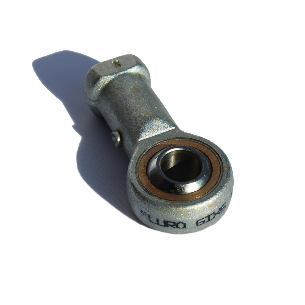 Fluro M16 x 2 Female Galvanised Steel Rod End, 16 mm Bore