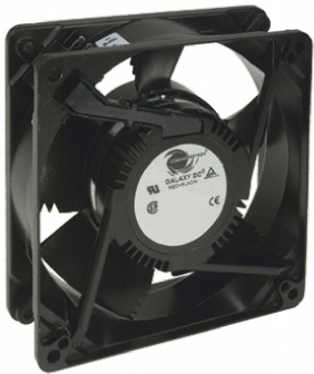 COMAIR ROTRON Galaxy Series Axial Fan, 12V dc, 255 m³/h, 15 W, 1.25 A Max 127 mm 127mm 38 mm