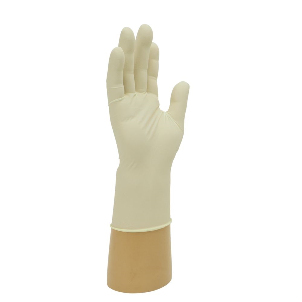 Polyco Healthline GL888 Natural Natural Rubber Latex Disposable Gloves, Size M