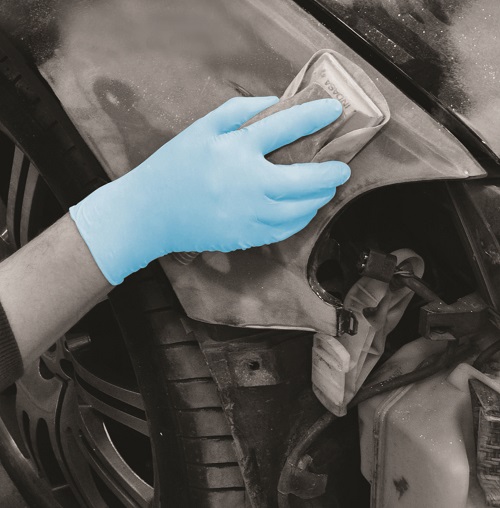 BM Polyco GL Blue Nitrile Disposable Gloves, Size L, 100 per Pack
