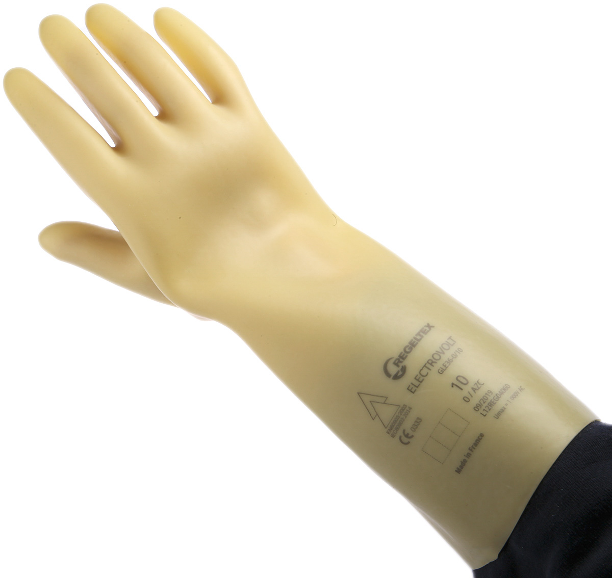 Penta GLE Beige Latex Electrical Insulating Gloves, Size 10, Latex Coating