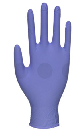 Unigloves Blue Nitrile Disposable Gloves, Size L, 100 per Pack