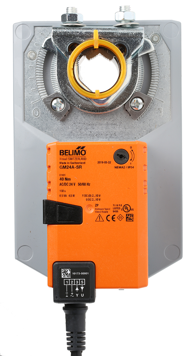 gm24a-sr Belimo Modulating Damper Actuator, 40 Nm, 24V ac/dc