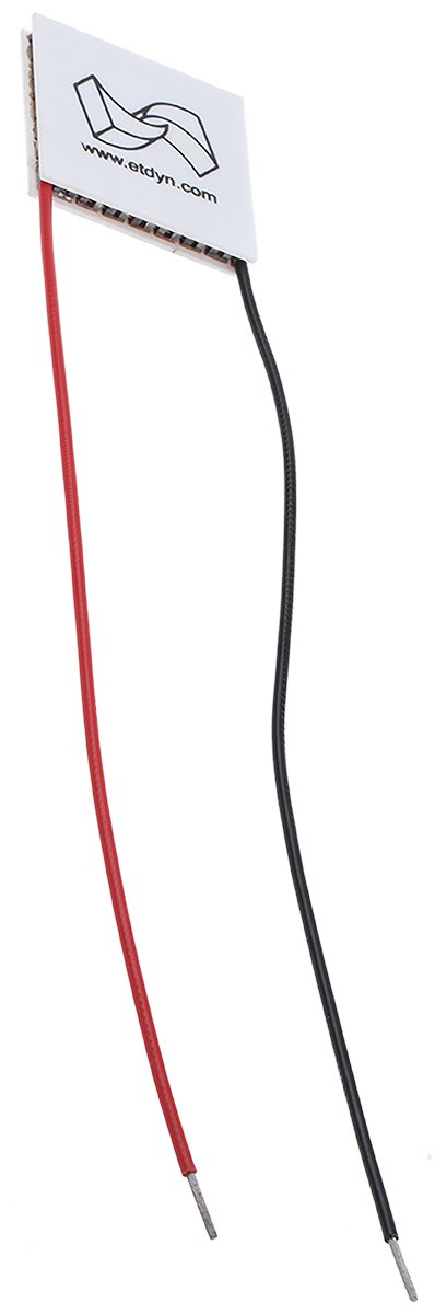 European Thermodynamics Peltier Module,  2.8 W, 590 mA, 9.4V, 30 mm x 30mm x 3.7 mm