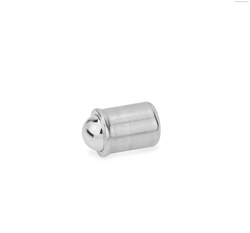 Ganter Stainless Steel Ball & Spring Plunger, 9 mm Long