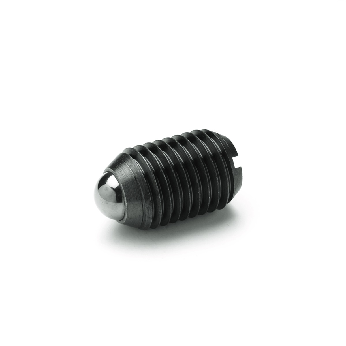 Ganter Steel M8 Ball & Spring Plunger, 16 mm Long