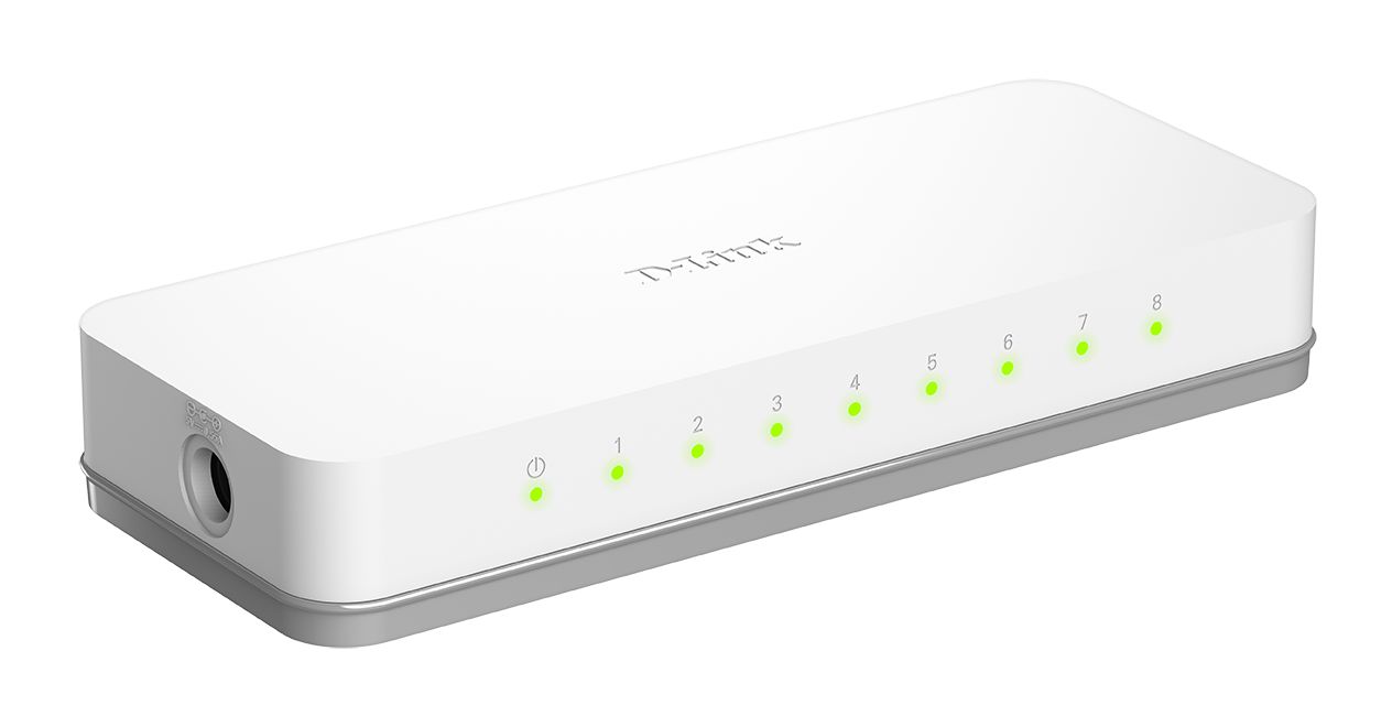 go-sw-8ee D-Link 8â€Port Fast Ethernet t Easy Desktop Switch Unmanaged 8 Port Network Switch