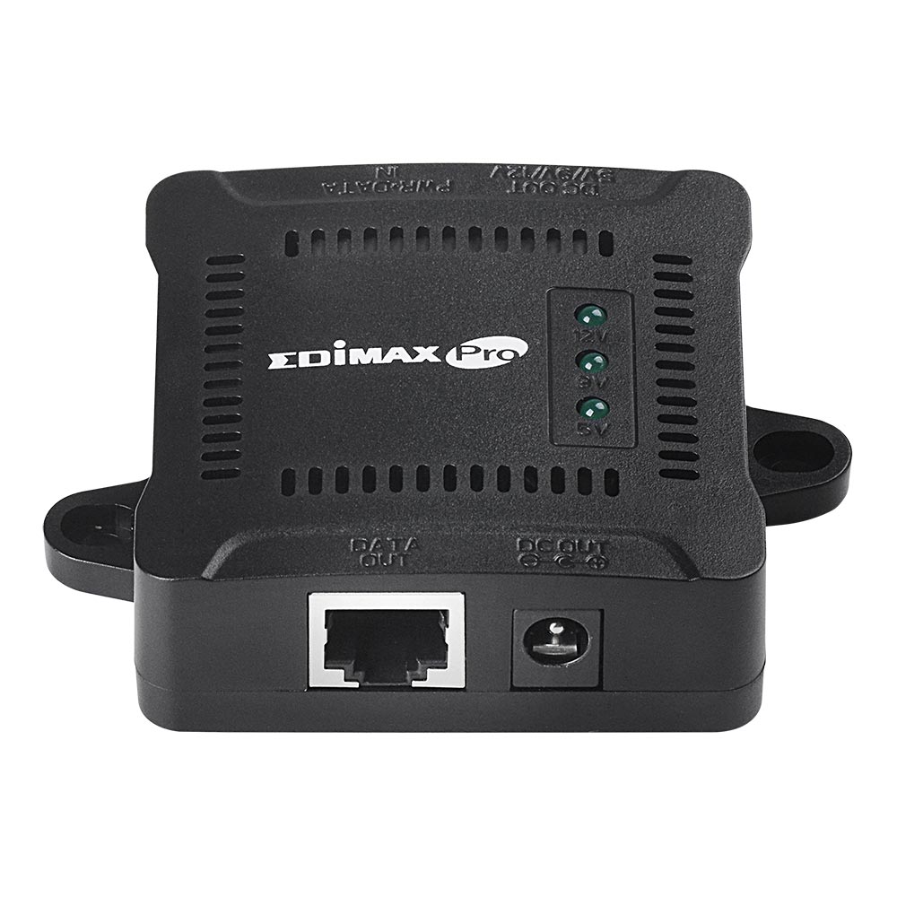 Edimax 1 Port 1 Port PoE Splitter, 12V dc, 5 V dc, 9 V dc Output, 2 A