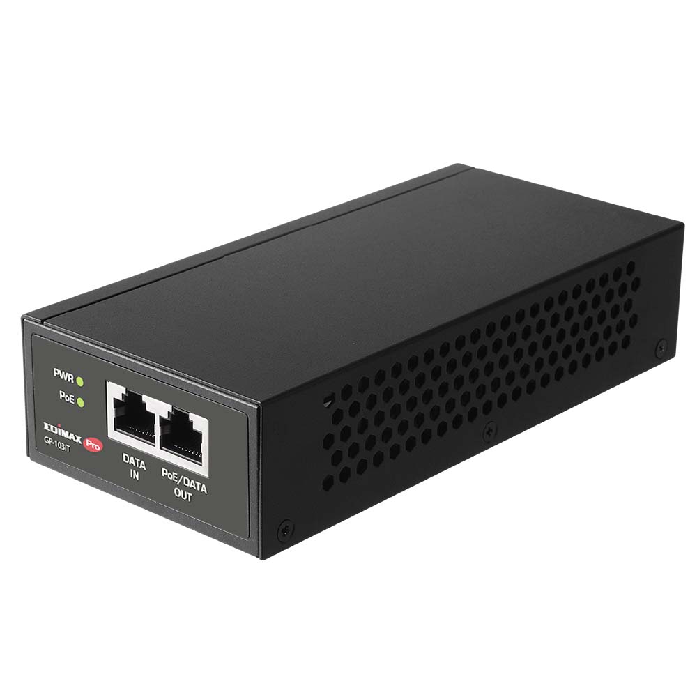 Edimax 1 Port 1 Port PoE Injector, 100V ac, 240 V ac Input 90 W, 54V dc Output, 1.5 A