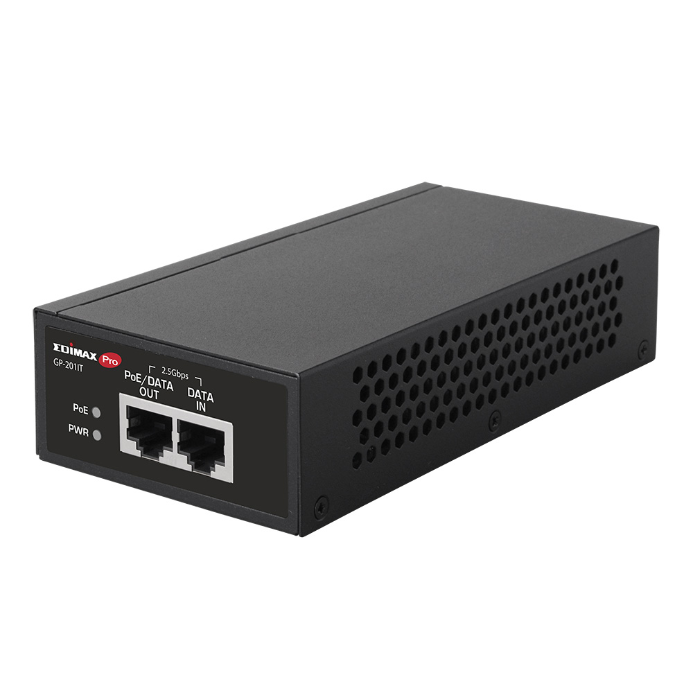 Edimax 1 Port 1 Port PoE Injector, 240V ac Input 30 W, 53V dc Output, 1.5 A