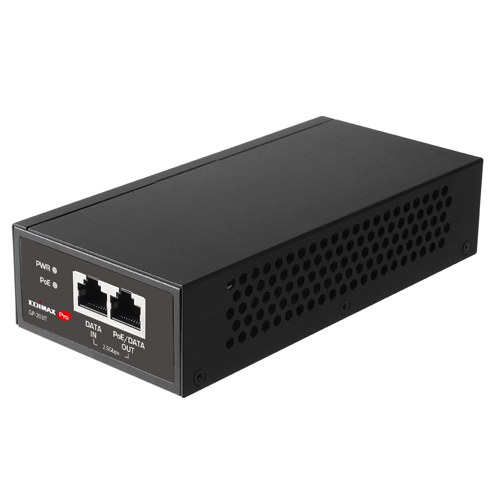 Edimax 1 Port 1 Port PoE Injector, 240V ac Input 90 W, 54V dc Output, 1.5 A