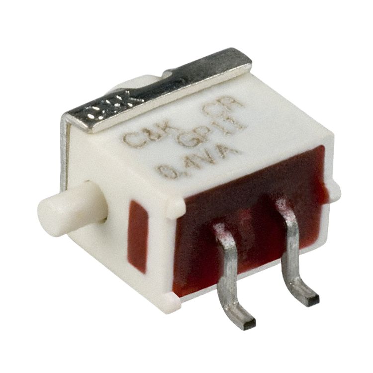 C & K GP0 Series Push Button Switching Element, Latching, Surface Mount, SPST-NO, 20 V 20 V