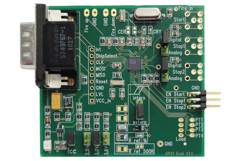 ScioSense Evaluation System for TDC-GP22 Time-to-Digital Converter Ultrasonic Flow Converter Evaluation Kit for TDC-GP22