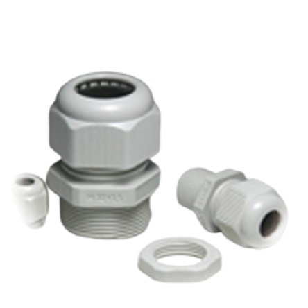 Fibox GPA Series Light Grey Polyamide Cable Gland, M50 Thread, 27 mm min., 35 mm max., IP68
