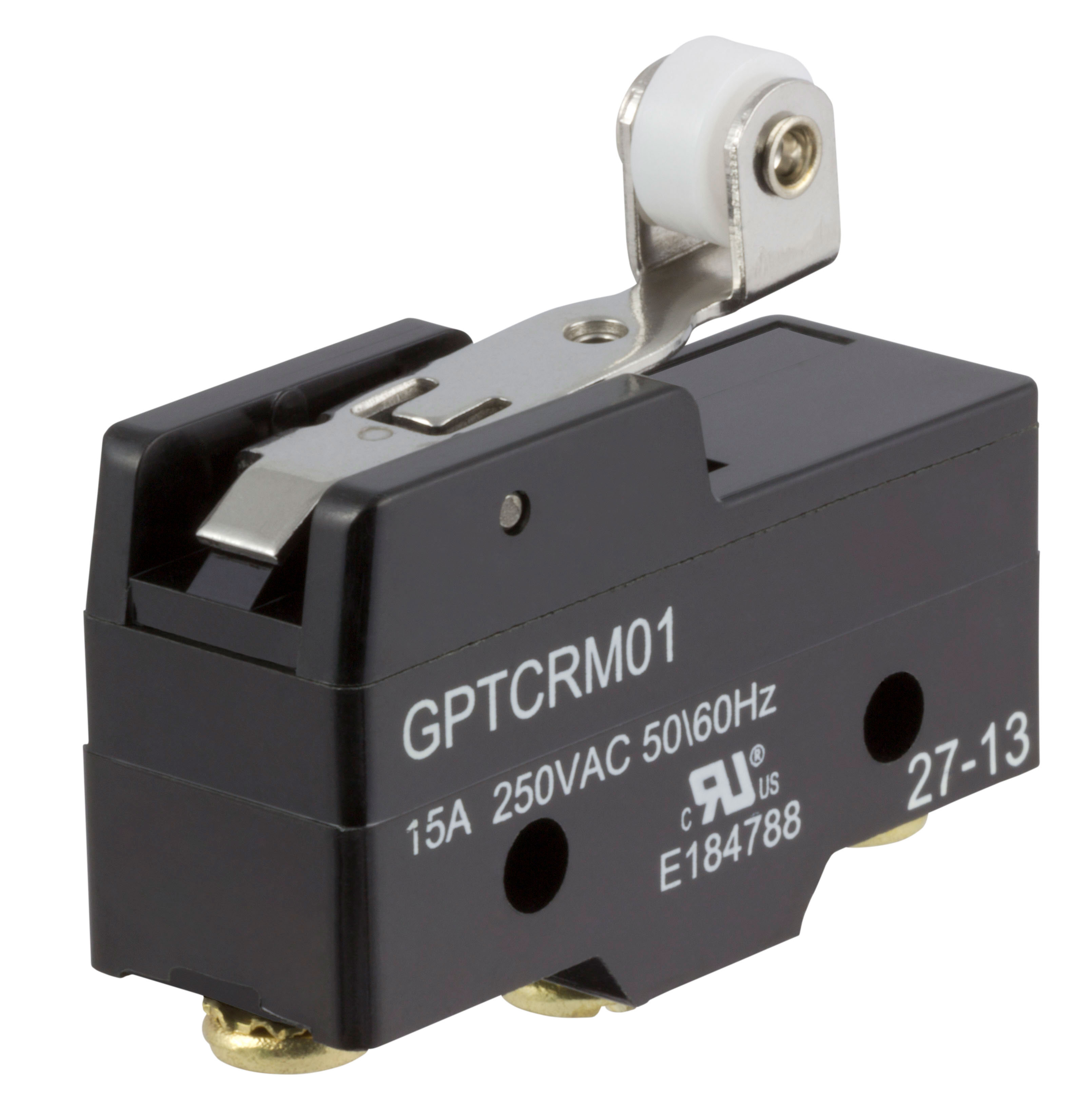 ZF Short Roller Lever Micro Switch, Screw Terminal, 15 A, 250 V ac, SPDT