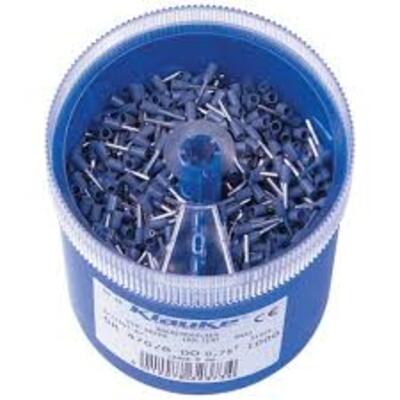 Klauke, GR47 Insulated Cable End, 8 mm Pin Length, 1.2 mm Pin Diameter, Grey from 18 AWG