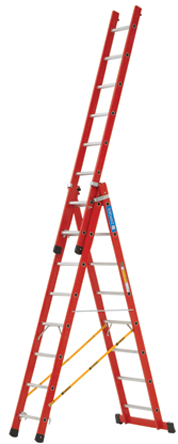 Zarges Aluminium Aluminium Combination Ladder 3 5.8 m