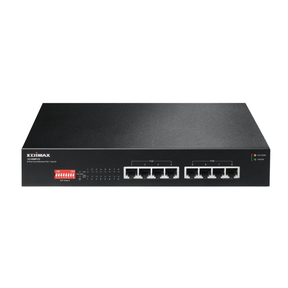 Edimax GS-1008P V2 Unmanaged 8 Port Gigabit Switch Power Over Ethernet