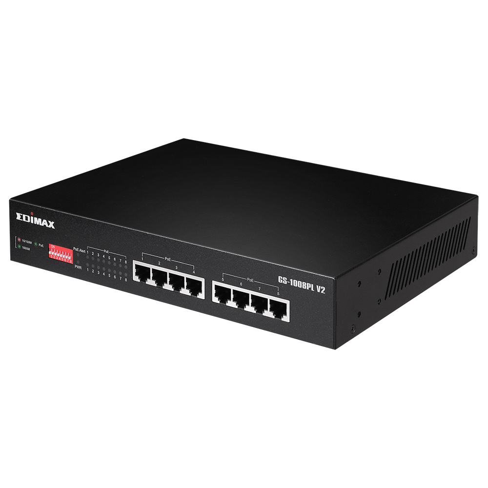 Edimax GS-1008PL V2 Unmanaged 8 Port Gigabit Switch Power Over Ethernet