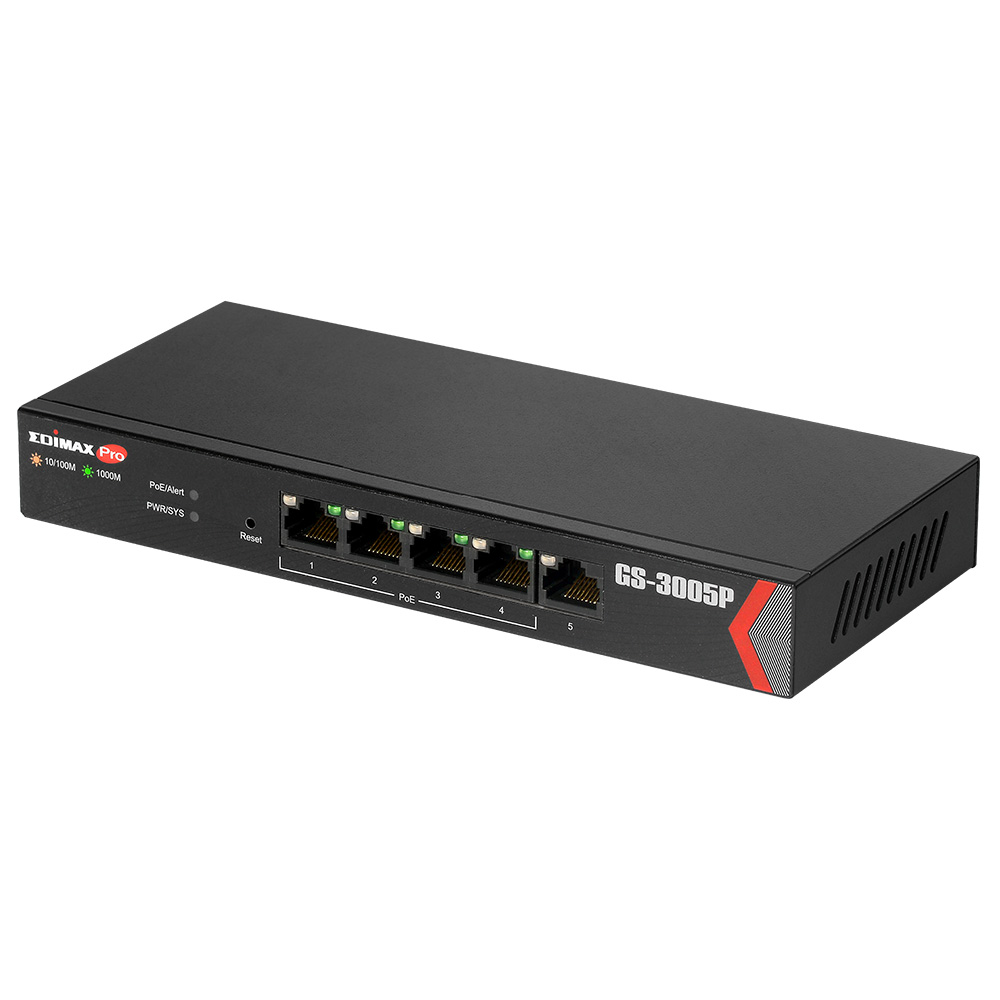 Edimax GS-3005P Smart 5 Port Gigabit Switch Power Over Ethernet