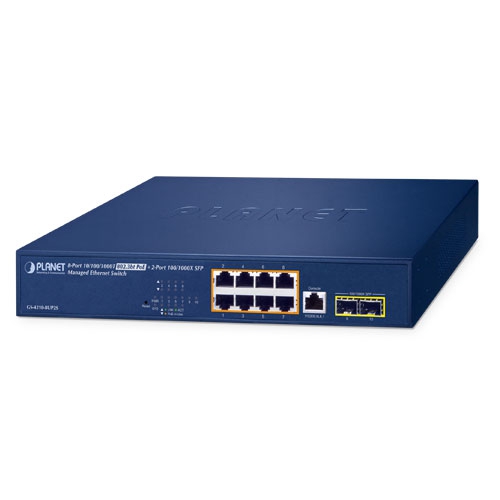 Planet GS-4210-8UP2S Managed Switch 8 Port RJ45 Power Over Ethernet