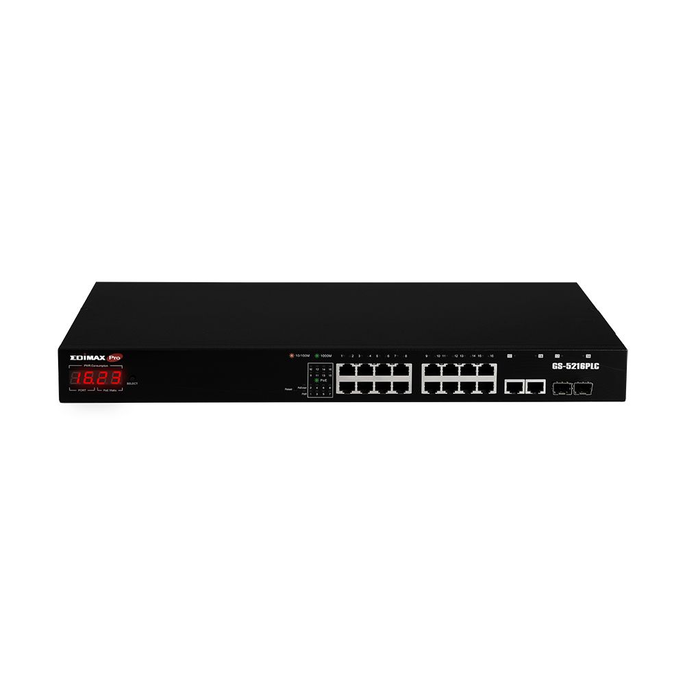 Edimax GS-5216PLC Smart 18 Port Gigabit Switch Power Over Ethernet