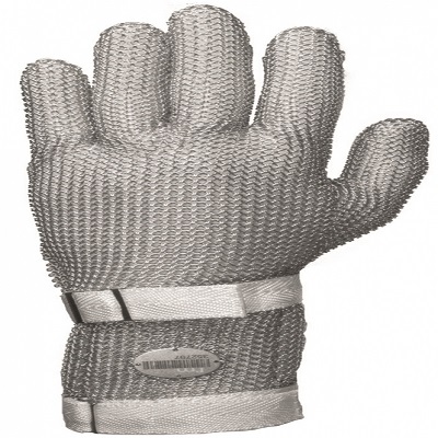 Niroflex fmPLUS Brown Stainless Steel Glove, Size 5, Nitrile Coating