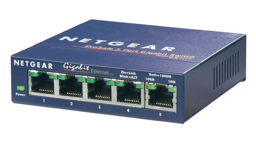 Netgear GS105GE Unmanaged 5 Port Ethernet Switch