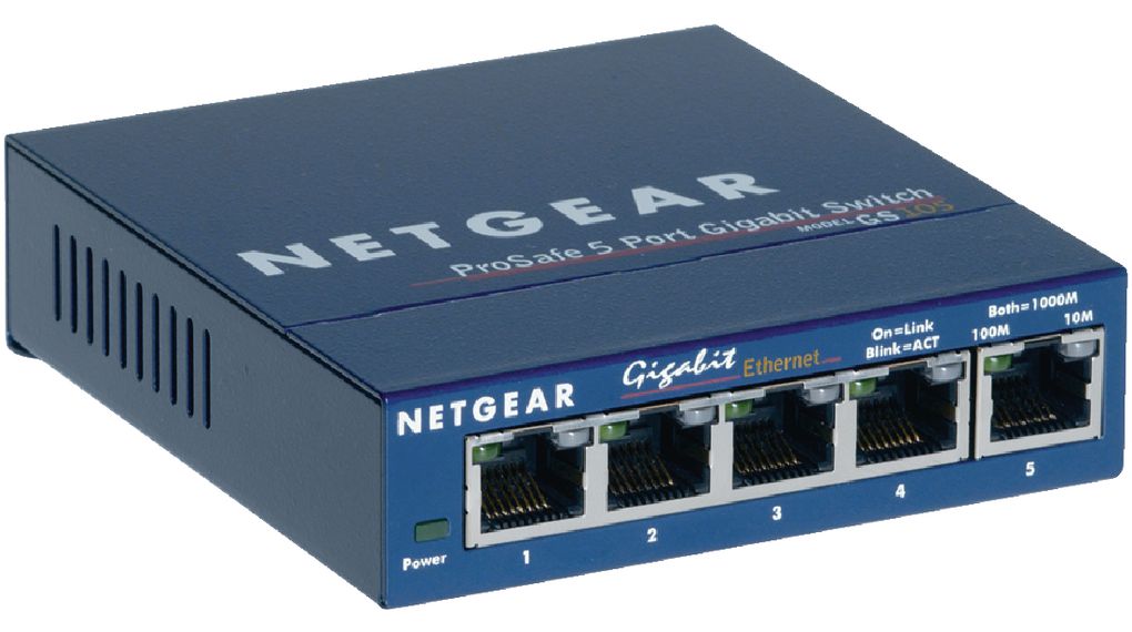 gs105ge Netgear GS105GE Unmanaged 5 Port Ethernet Switch