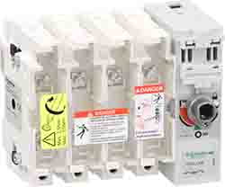 Schneider Electric Fuse Switch Disconnector, 4-Pole, 160 A, 160A
