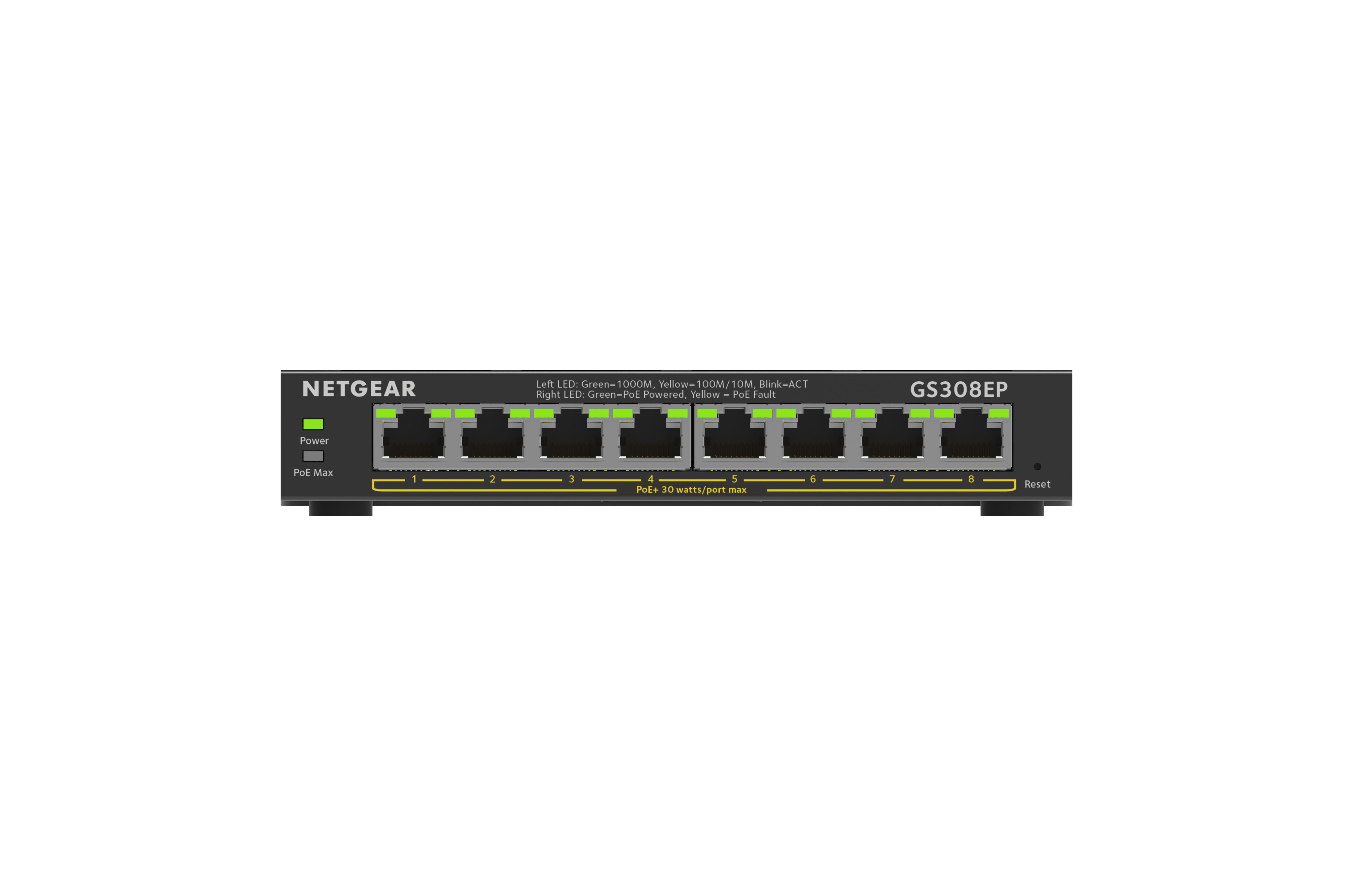 Netgear GS308EP-100UKS Smart, Managed 8 Port Ethernet Switch Power Over Ethernet
