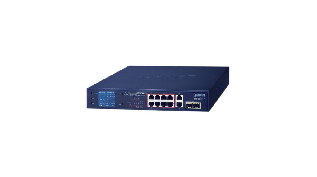 Planet GSD-1222VHP Unmanaged 12 Port Ethernet Switch Power Over Ethernet