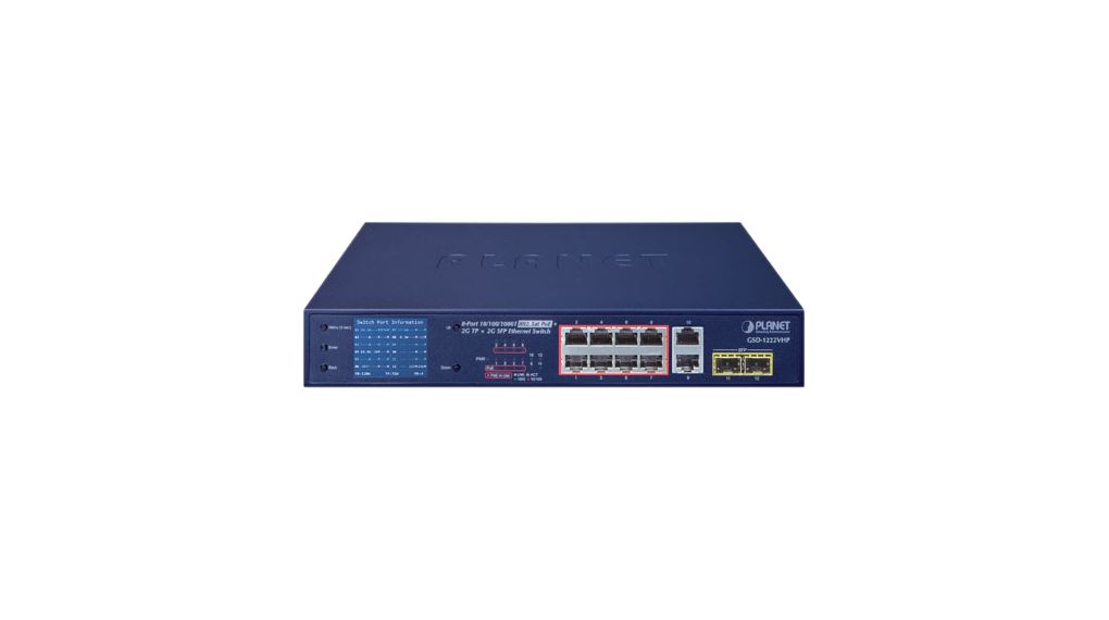 gsd-1222vhp Planet GSD-1222VHP Unmanaged 12 Port Ethernet Switch Power Over Ethernet