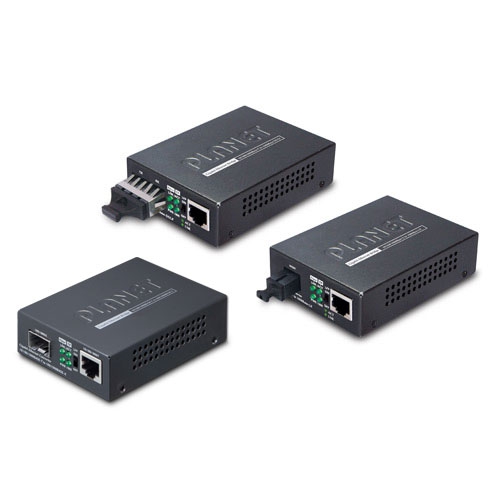 Planet RJ45 Ethernet Media Converter, Copper, 200Mbps, Full Duplex, Half Duplex 550 m