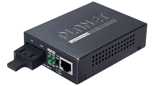 Planet RJ45 Media Converter, Single Mode, 1000Mbit/s, Half Duplex, Full Duplex 10 km