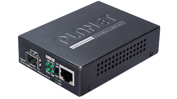 Planet RJ45, SFP Media Converter, Multimode, 1000Mbit/s, Half Duplex, Full Duplex 10 km