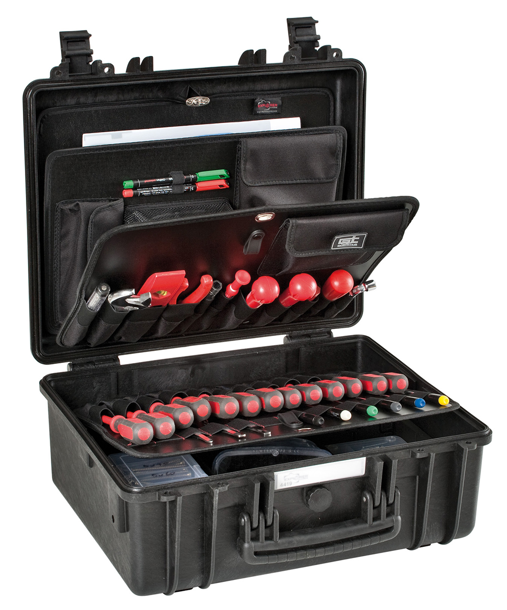 GT Line 2 Drawer Plastic Tool Case 190 mm 445 mm 345mm