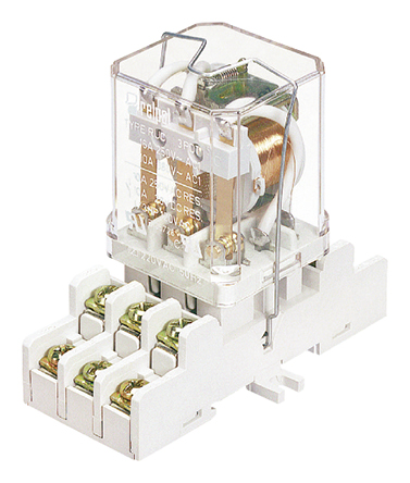 Relpol 11 Way 250V ac DIN Rail Relay Socket, for use with RUC relay