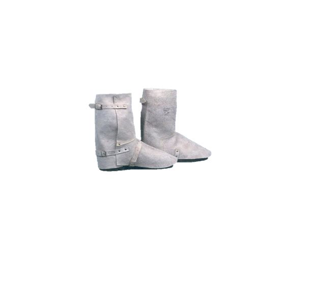 GUYARD Grey Leather Spats