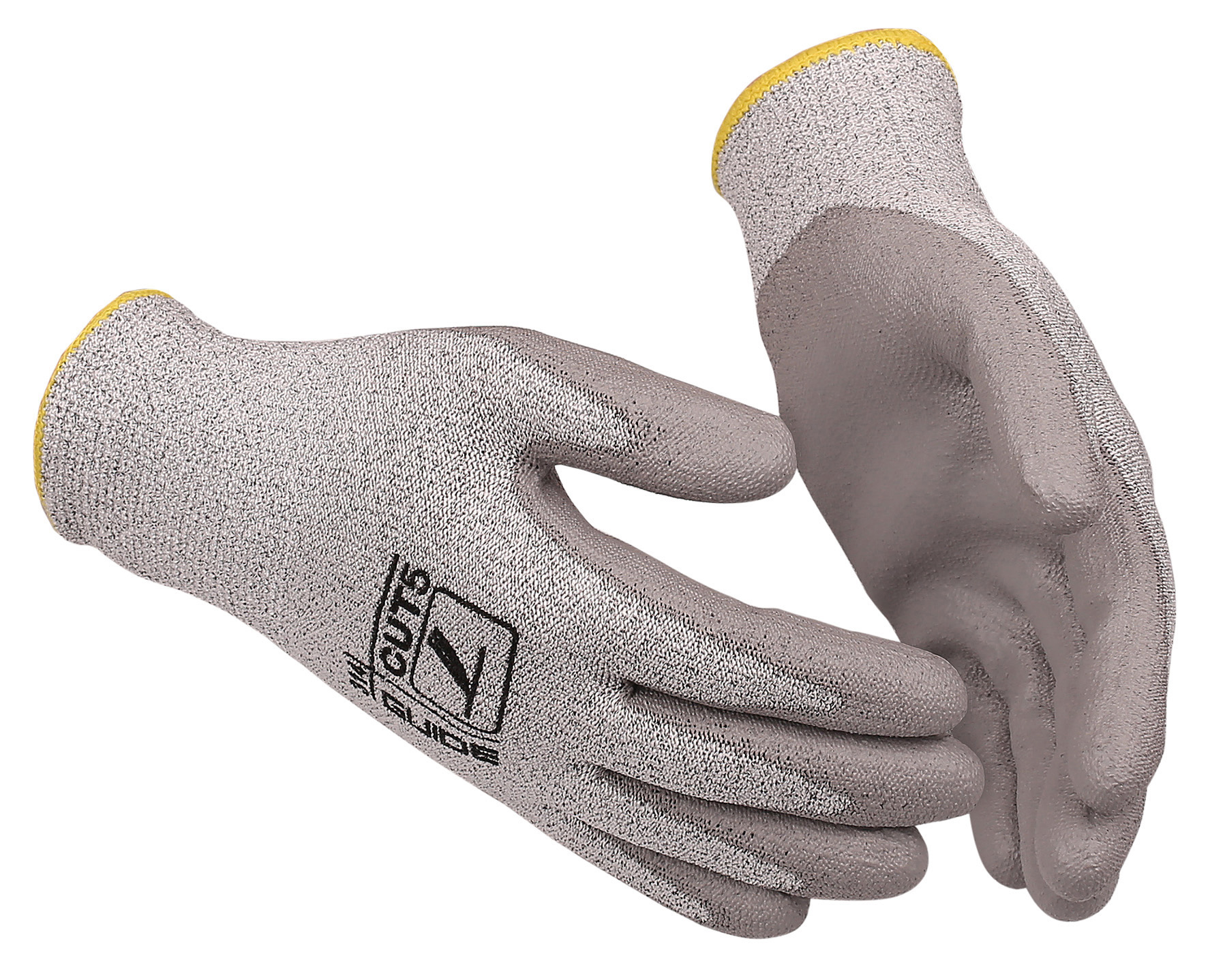 GUIDE GLOVES GUIDE 314 Grey Fibreglass, HPPE, Polyurethane Work Gloves, Size 8, Polyurethane Coating