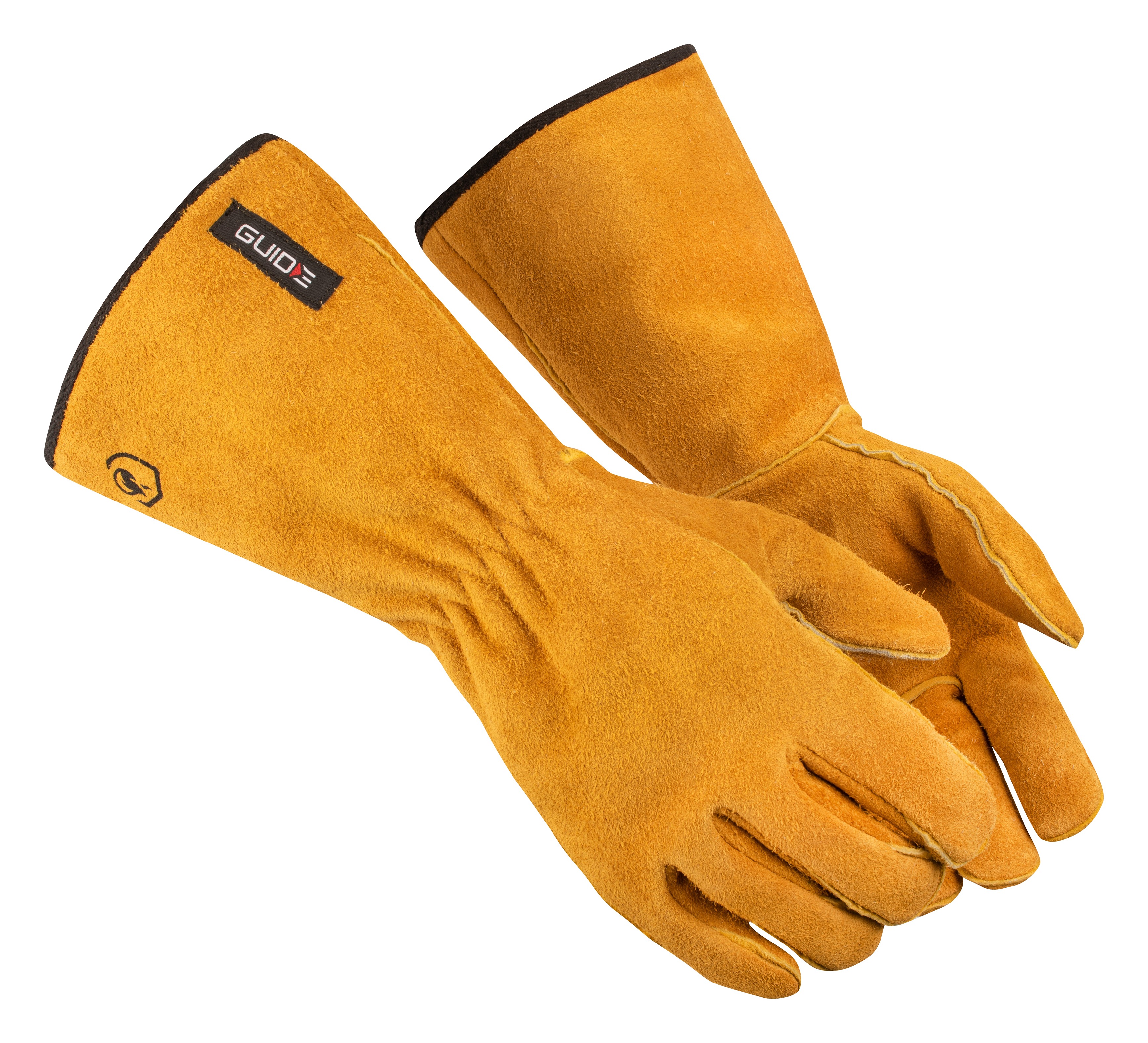 GUIDE GLOVES Honey Leather, Cotton Work Gloves Heat Resistant
