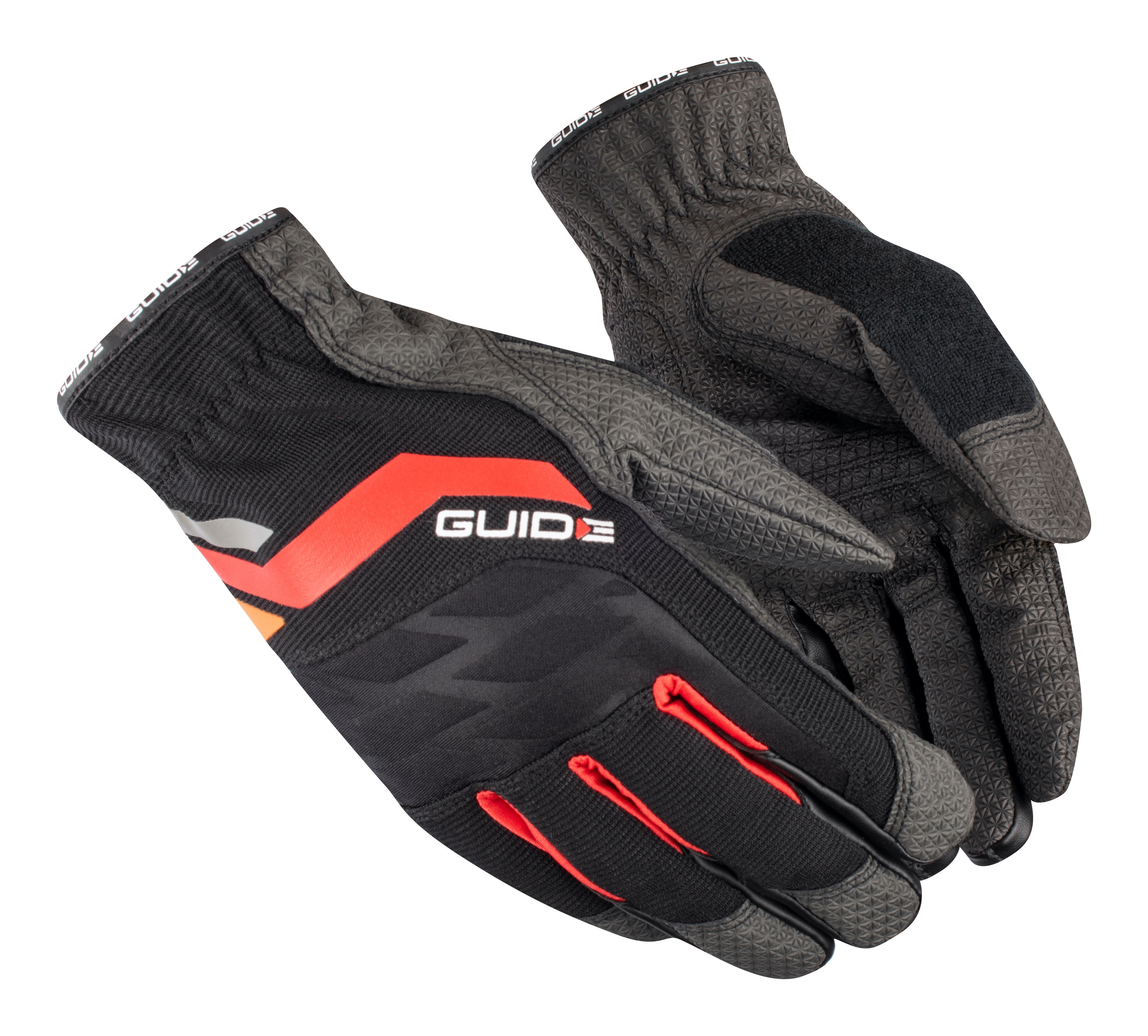 GUIDE GLOVES GUIDE 5112 Black, Orange, Red Elastane, Metal Mesh, Neoprene, Nylon, Polyester, Synthetic Leather Work